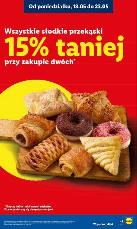 Lidl - gazetka promocyjna Oferta od poniedziałku od poniedziałku 18.05 do środy 20.05 - strona 49