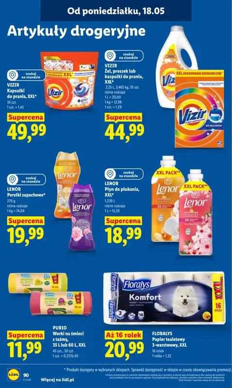 Lidl - gazetka promocyjna Oferta od poniedziałku od poniedziałku 18.05 do środy 20.05 - strona 94
