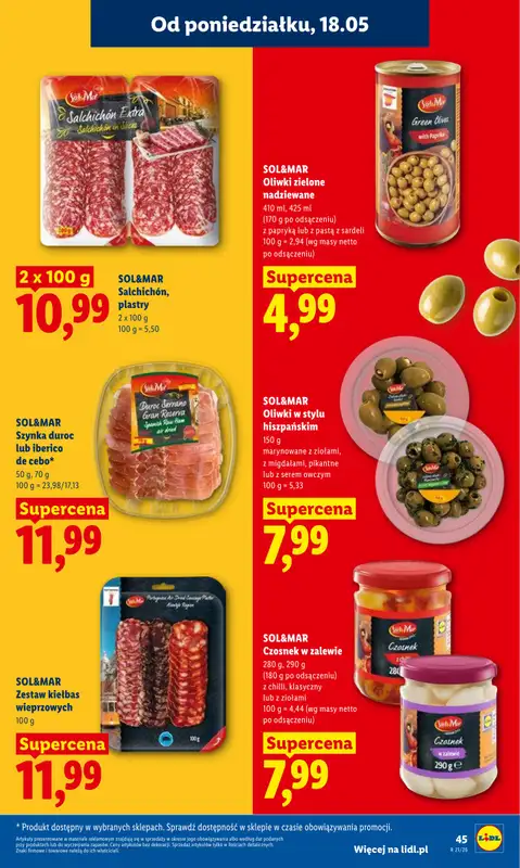 Lidl - gazetka promocyjna Oferta od poniedziałku od poniedziałku 18.05 do środy 20.05 - strona 45