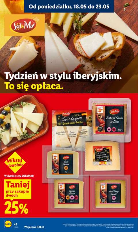 Lidl - gazetka promocyjna Oferta od poniedziałku od poniedziałku 18.05 do środy 20.05 - strona 42