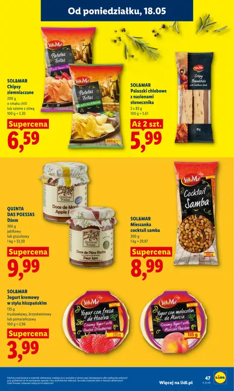 Lidl - gazetka promocyjna Oferta od poniedziałku od poniedziałku 18.05 do środy 20.05 - strona 47