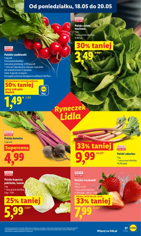 Lidl - gazetka promocyjna Oferta od poniedziałku od poniedziałku 18.05 do środy 20.05 - strona 37