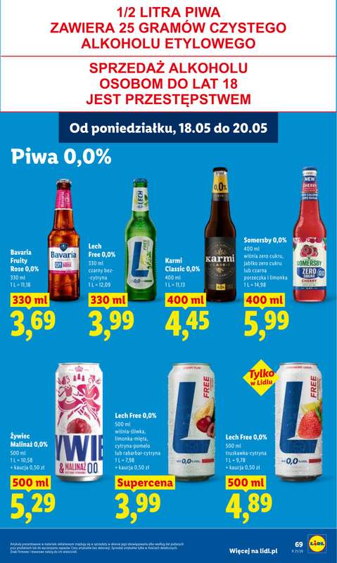 Lidl - gazetka promocyjna Oferta od poniedziałku od poniedziałku 18.05 do środy 20.05 - strona 71