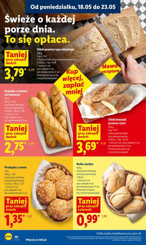 Lidl - gazetka promocyjna Oferta od poniedziałku od poniedziałku 18.05 do środy 20.05 - strona 50
