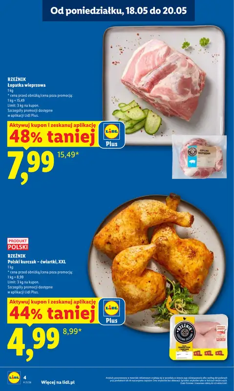 Lidl - gazetka promocyjna Oferta od poniedziałku od poniedziałku 18.05 do środy 20.05 - strona 4