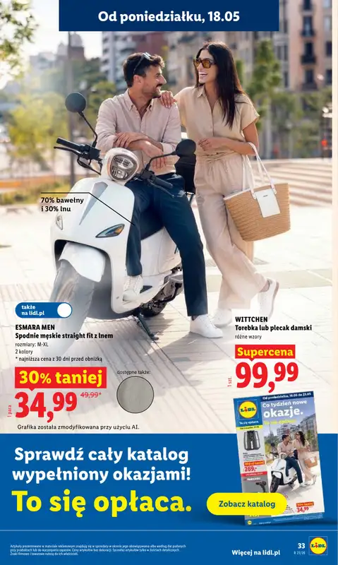 Lidl - gazetka promocyjna Oferta od poniedziałku od poniedziałku 18.05 do środy 20.05 - strona 33