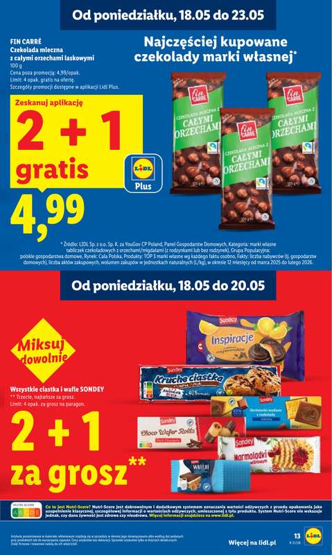 Lidl - gazetka promocyjna Oferta od poniedziałku od poniedziałku 18.05 do środy 20.05 - strona 13