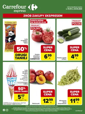 Carrefour Express - gazetka promocyjna Gazetka Express od wtorku 19.05 do poniedziałku 25.05