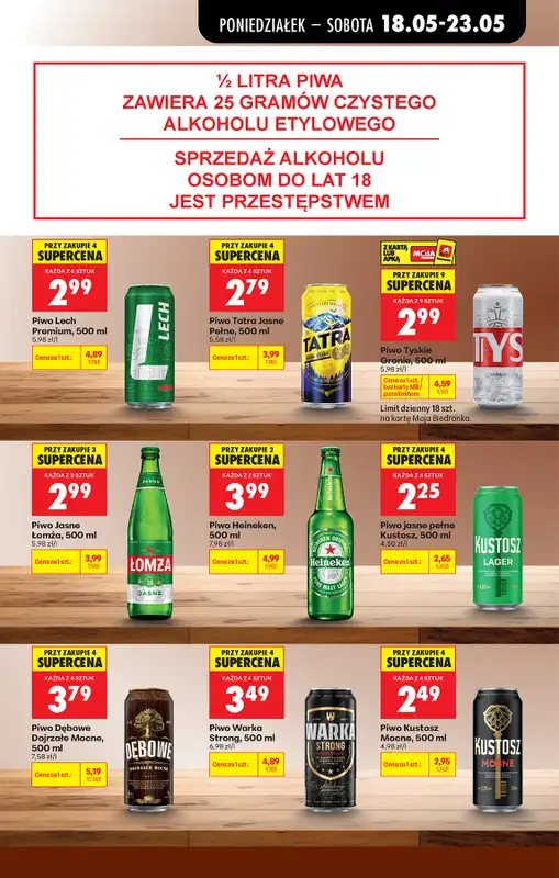 Biedronka - gazetka promocyjna Od poniedziałku, Z ladą tradycyjną od poniedziałku 18.05 do soboty 23.05 - strona 69