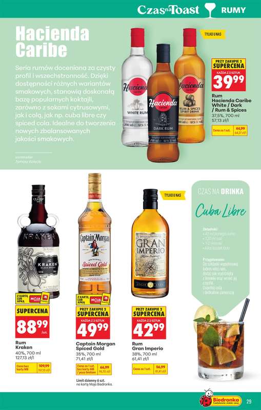 Biedronka - gazetka promocyjna Czas na Toast! od poniedziałku 18.05 do soboty 30.05 - strona 29