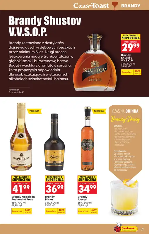 Biedronka - gazetka promocyjna Czas na Toast! od poniedziałku 18.05 do soboty 30.05 - strona 33