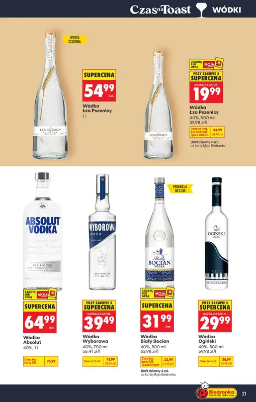 Biedronka - gazetka promocyjna Czas na Toast! od poniedziałku 18.05 do soboty 30.05 - strona 21