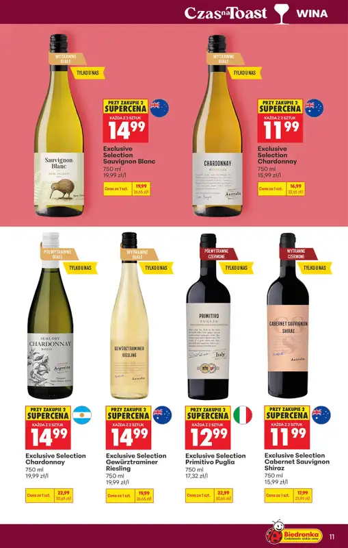 Biedronka - gazetka promocyjna Czas na Toast! od poniedziałku 18.05 do soboty 30.05 - strona 11