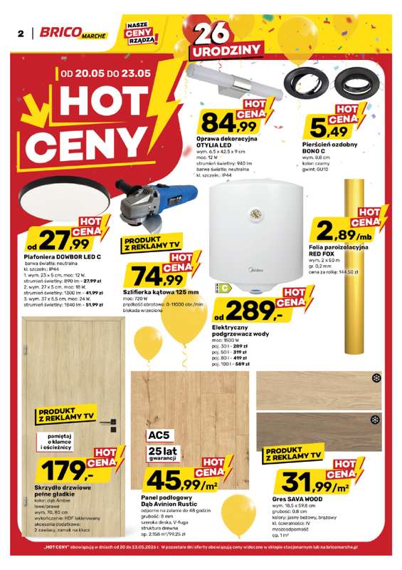 Bricomarche - gazetka promocyjna Hot ceny od środy 20.05 do soboty 23.05 - strona 2
