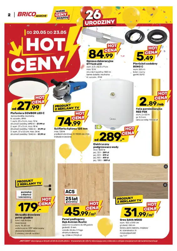 Bricomarche - gazetka promocyjna Hot ceny od środy 20.05 do soboty 23.05 - strona 2