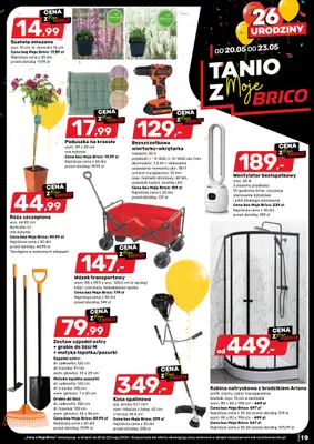 Bricomarche - gazetka promocyjna Gazetka od środy 20.05 do soboty 30.05 - strona 19
