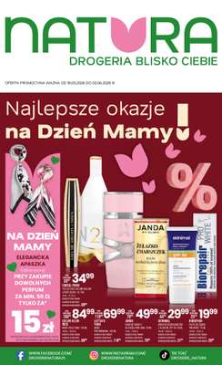 Drogerie Natura - gazetka promocyjna Gazetka od poniedziałku 18.05 do wtorku 02.06
