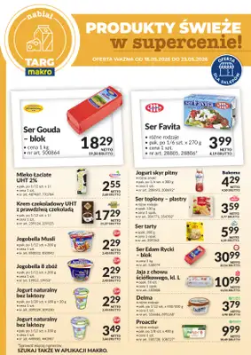 Makro - gazetka promocyjna Targ MAKRO - oferta świeża w super cenach! od poniedziałku 18.05 do soboty 23.05
