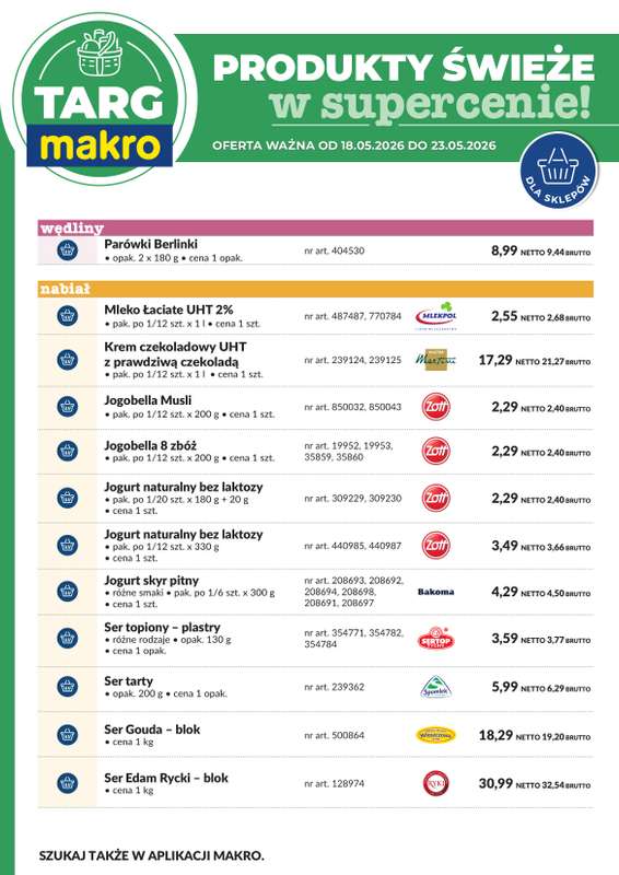 Makro - gazetka promocyjna Targ MAKRO - oferta świeża w super cenach! od poniedziałku 18.05 do soboty 23.05 - strona 7