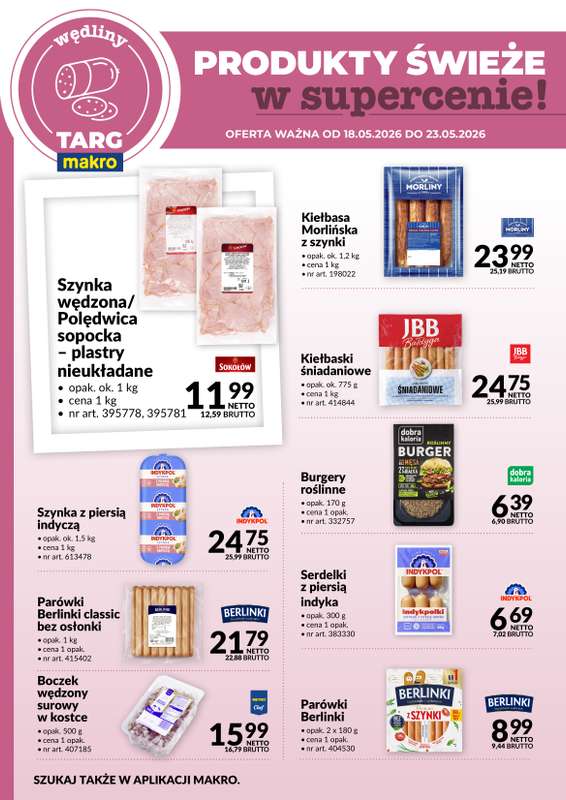 Makro - gazetka promocyjna Targ MAKRO - oferta świeża w super cenach! od poniedziałku 18.05 do soboty 23.05 - strona 3