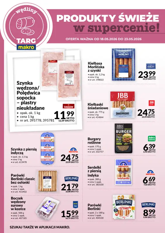 Makro - gazetka promocyjna Targ MAKRO - oferta świeża w super cenach!   - strona 3