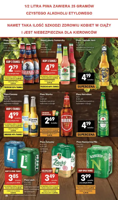 Delikatesy Centrum - gazetka promocyjna Gazetka  do środy 27.05 - strona 36
