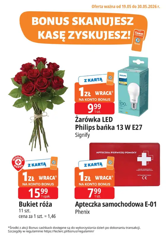 Leclerc - gazetka promocyjna Kupuj tanio z bonus od wtorku 19.05 do soboty 30.05 - strona 13