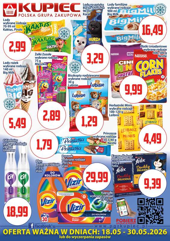 Kupiec - gazetka promocyjna Oferta plakatowa od poniedziałku 18.05 do soboty 30.05 - strona 3
