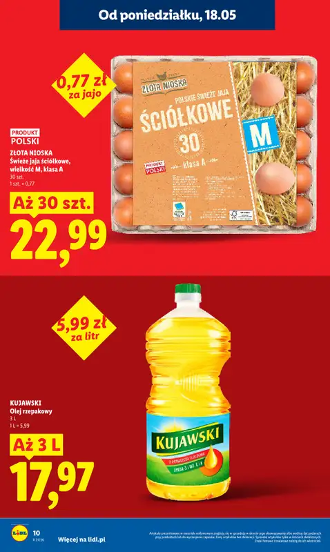 Lidl - gazetka promocyjna Oferta od poniedziałku od poniedziałku 18.05 do środy 20.05 - strona 10