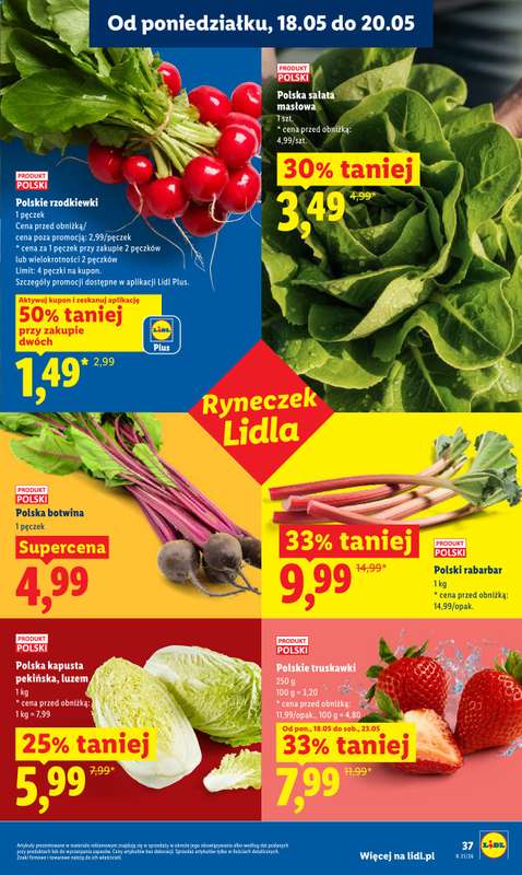Lidl - gazetka promocyjna Oferta od poniedziałku od poniedziałku 18.05 do środy 20.05 - strona 37
