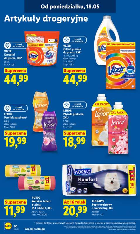 Lidl - gazetka promocyjna Oferta od poniedziałku od poniedziałku 18.05 do środy 20.05 - strona 94