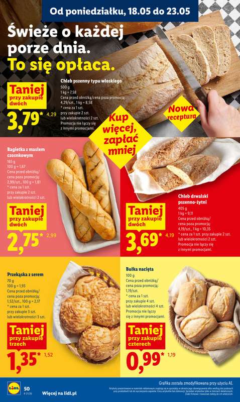 Lidl - gazetka promocyjna Oferta od poniedziałku od poniedziałku 18.05 do środy 20.05 - strona 50