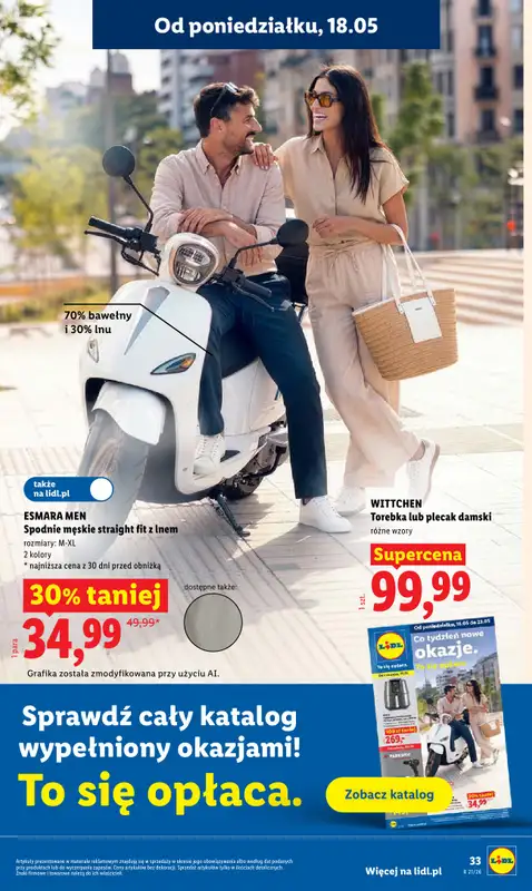 Lidl - gazetka promocyjna Oferta od poniedziałku od poniedziałku 18.05 do środy 20.05 - strona 33