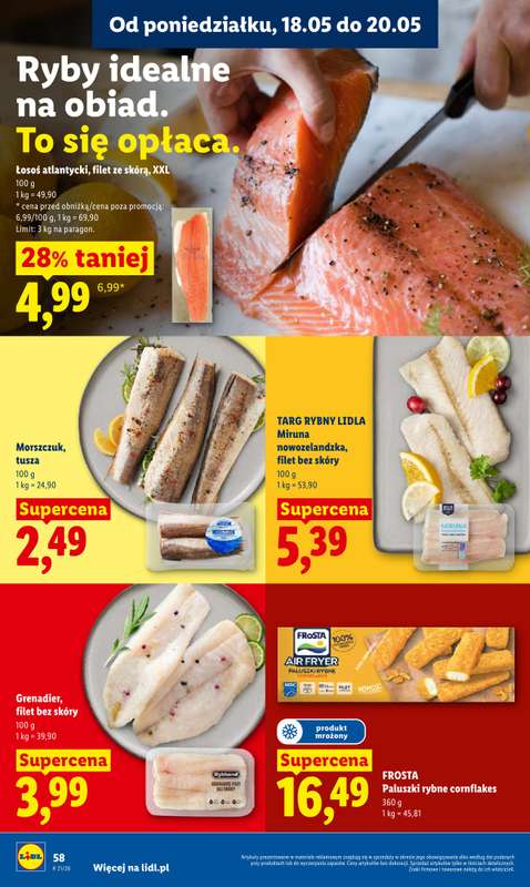 Lidl - gazetka promocyjna Oferta od poniedziałku od poniedziałku 18.05 do środy 20.05 - strona 60