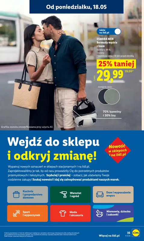 Lidl - gazetka promocyjna Oferta od poniedziałku od poniedziałku 18.05 do środy 20.05 - strona 35