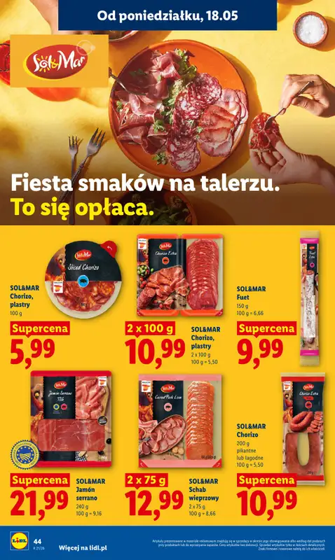 Lidl - gazetka promocyjna Oferta od poniedziałku od poniedziałku 18.05 do środy 20.05 - strona 44