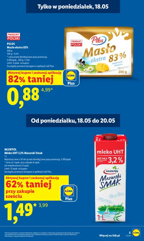 Lidl - gazetka promocyjna Oferta od poniedziałku od poniedziałku 18.05 do środy 20.05 - strona 5