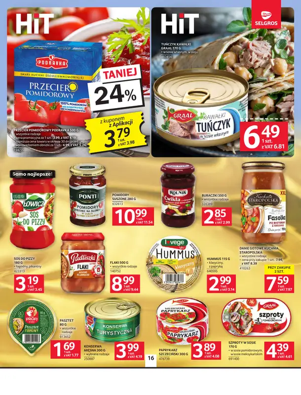 Selgros - gazetka promocyjna Oferta spożywcza od czwartku 21.05 do poniedziałku 01.06 - strona 16