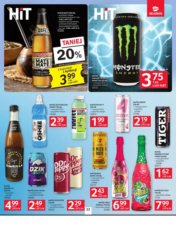 Selgros - gazetka promocyjna Oferta spożywcza od czwartku 21.05 do poniedziałku 01.06 - strona 22