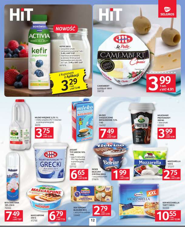 Selgros - gazetka promocyjna Oferta spożywcza od czwartku 21.05 do poniedziałku 01.06 - strona 12