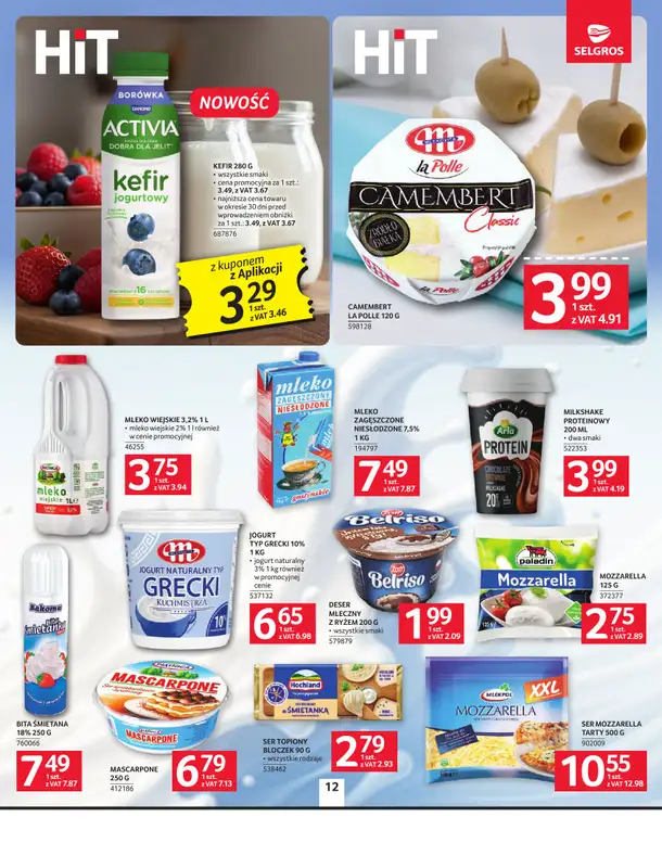 Selgros - gazetka promocyjna Oferta spożywcza od czwartku 21.05 do poniedziałku 01.06 - strona 12