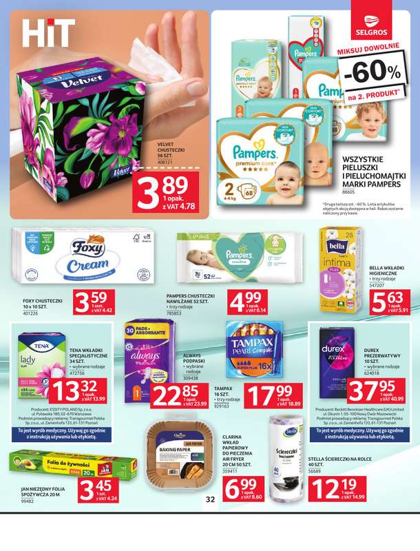 Selgros - gazetka promocyjna Oferta spożywcza od czwartku 21.05 do poniedziałku 01.06 - strona 32