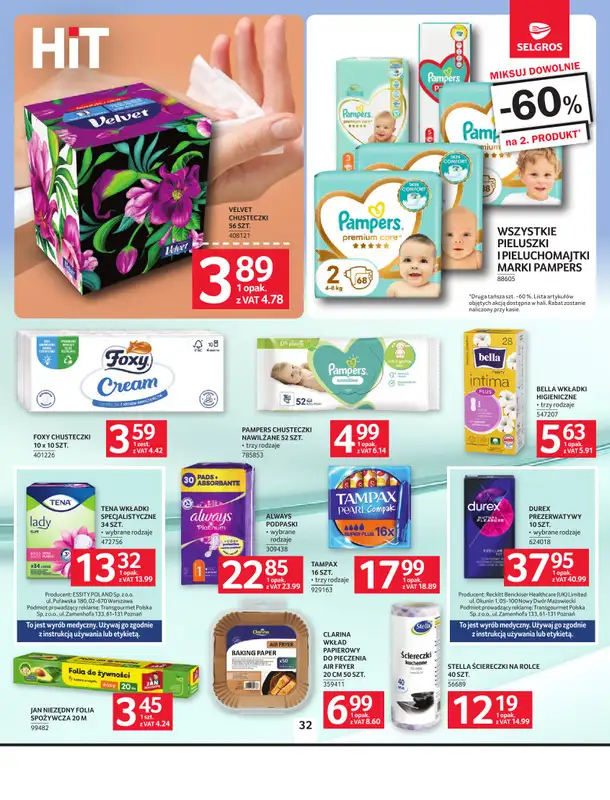 Selgros - gazetka promocyjna Oferta spożywcza od czwartku 21.05 do poniedziałku 01.06 - strona 32