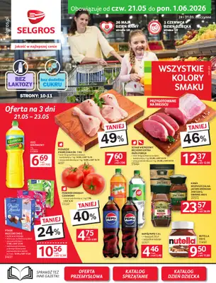 Selgros - gazetka promocyjna Oferta spożywcza od czwartku 21.05 do poniedziałku 01.06