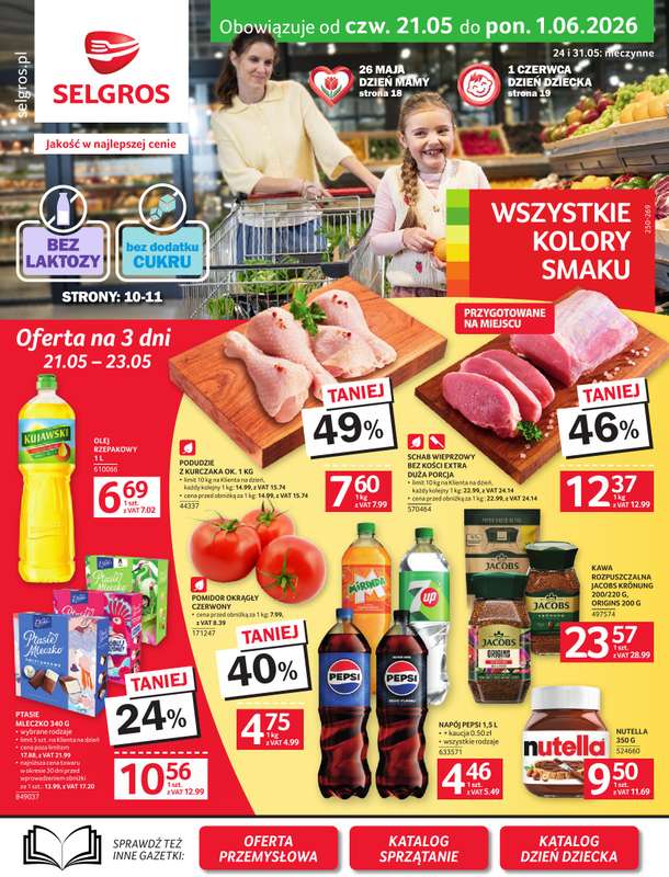 Selgros - gazetka promocyjna Oferta spożywcza od czwartku 21.05 do poniedziałku 01.06