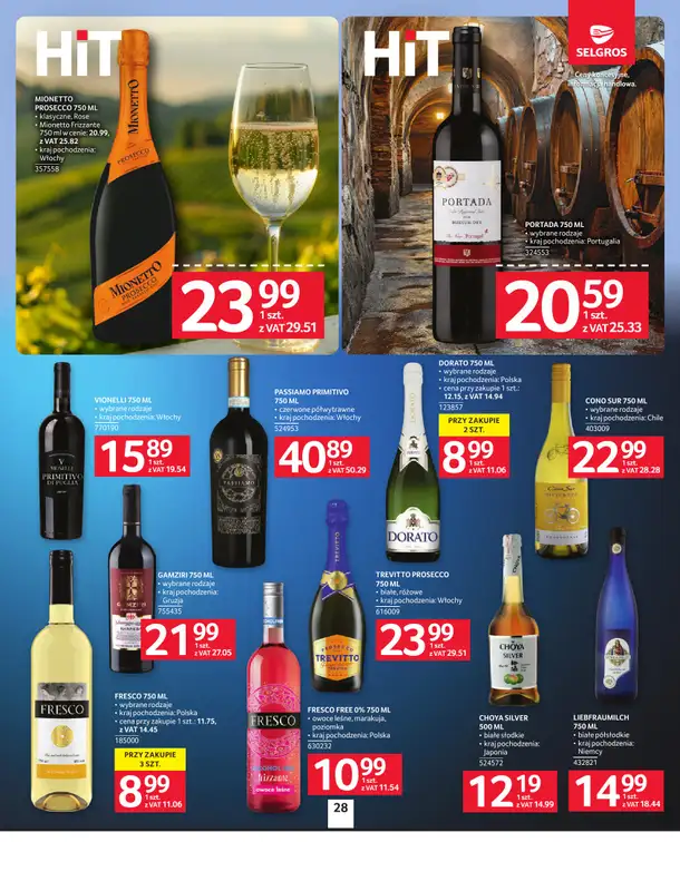 Selgros - gazetka promocyjna Oferta spożywcza od czwartku 21.05 do poniedziałku 01.06 - strona 28