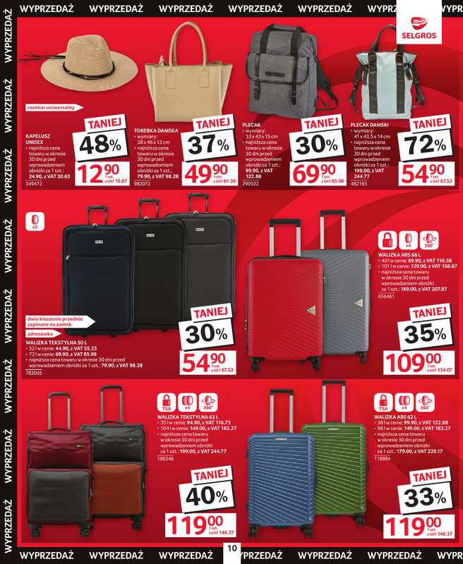 Selgros - gazetka promocyjna Katalog Wyprzedaż od czwartku 21.05 do poniedziałku 01.06 - strona 10