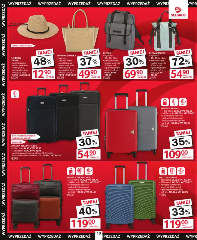 Selgros - gazetka promocyjna Katalog Wyprzedaż od czwartku 21.05 do poniedziałku 01.06 - strona 10