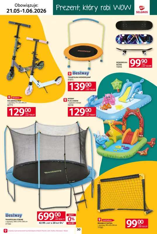 Selgros - gazetka promocyjna Katalog Dzień Dziecka od czwartku 21.05 do poniedziałku 01.06 - strona 30