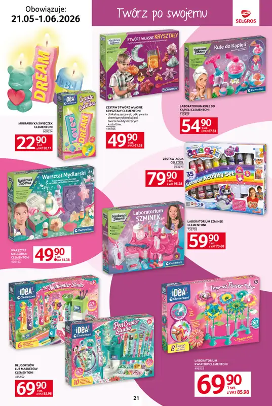 Selgros - gazetka promocyjna Katalog Dzień Dziecka od czwartku 21.05 do poniedziałku 01.06 - strona 21
